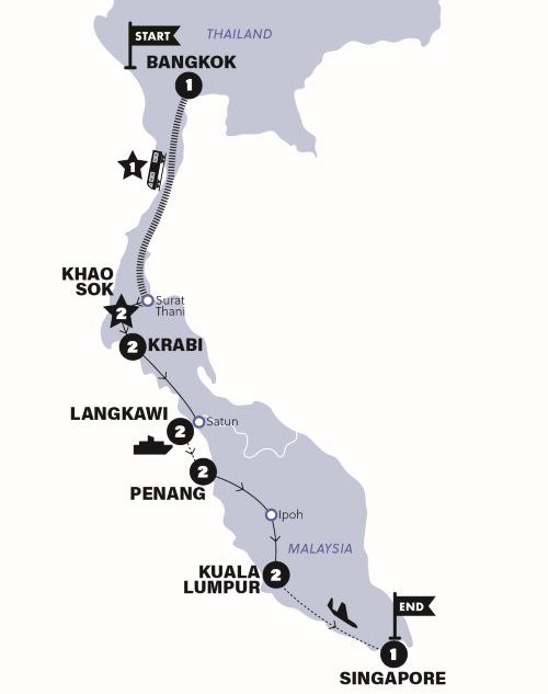 Bangkok to Singapore Adventure