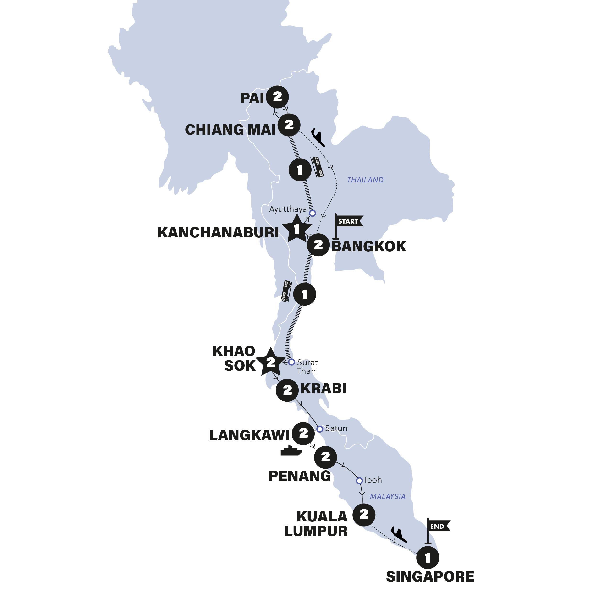 Thailand, Malaysia and Singapore Escapade