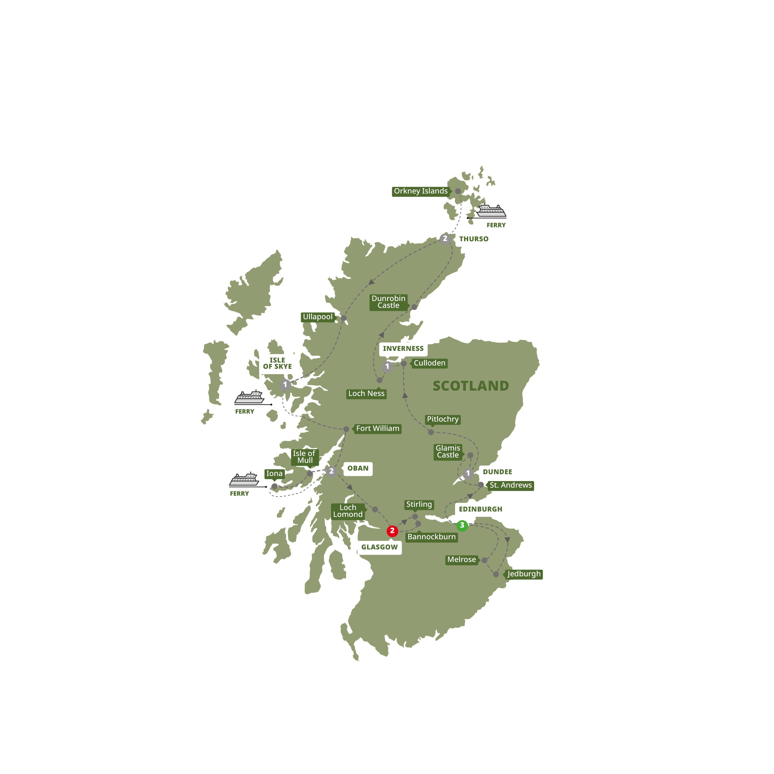 Scotland's Highlands, Islands and Cities