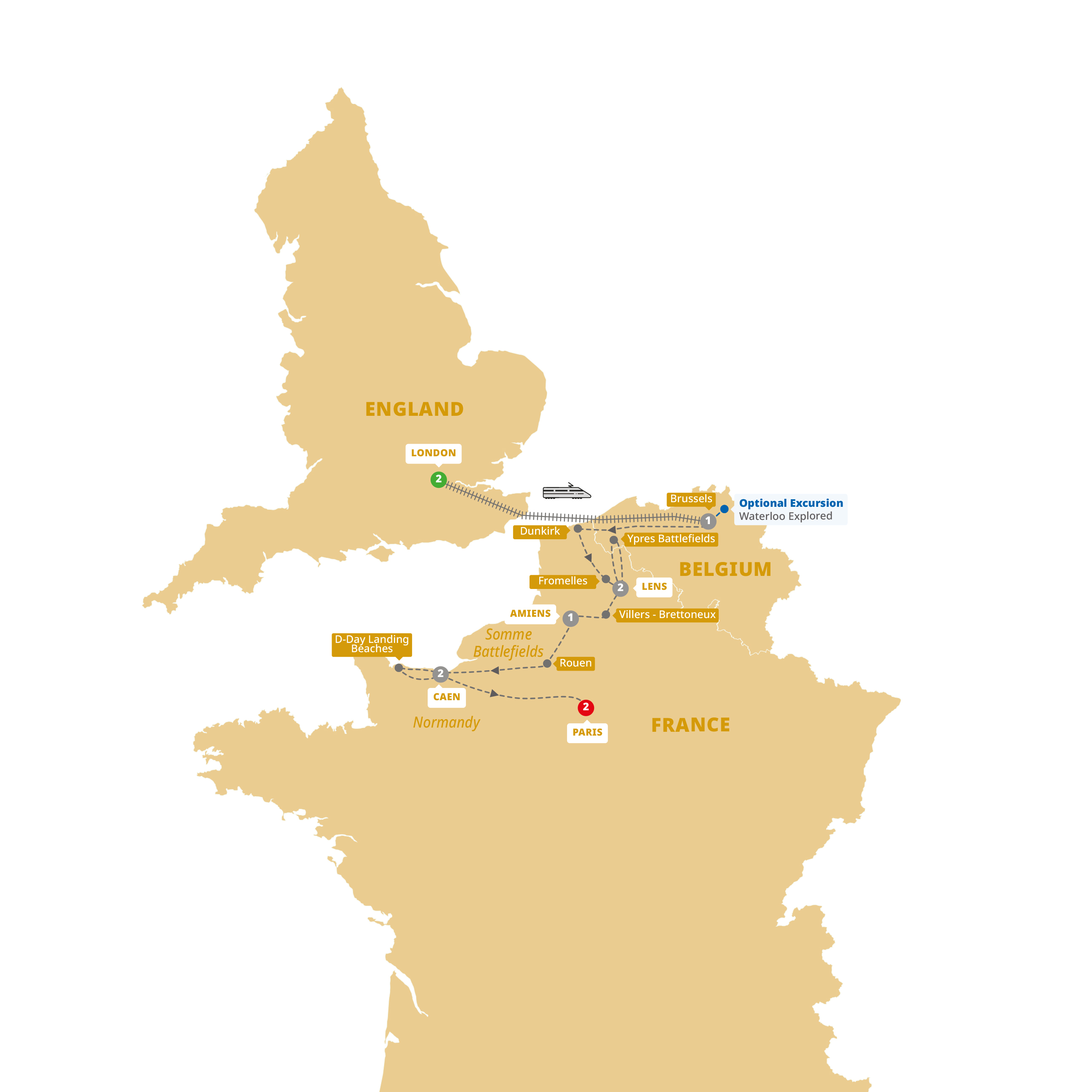 WWI and WWII Battlefields