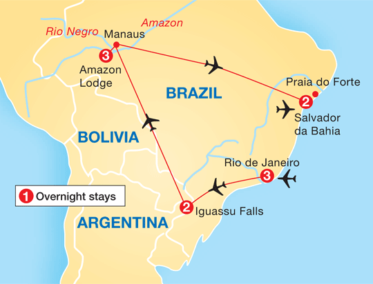 Praia Do Forte Brazil Map